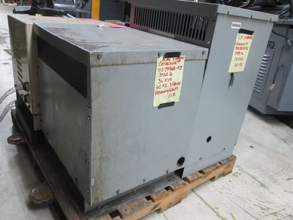 Acme T 2 79368 4s 208v Primary Volts 480v Secondary 3ph Step Up Transformer