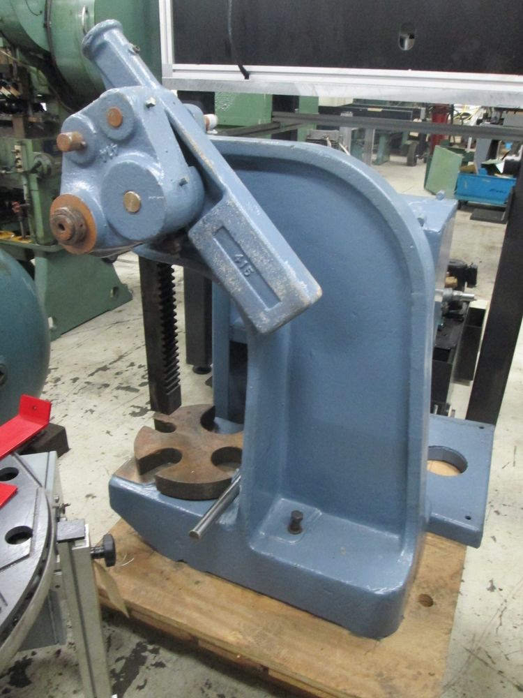 Dake Model 3 12 Ton 2"X 2" Ram Size Compound Leverage Arbor Press W/Stand