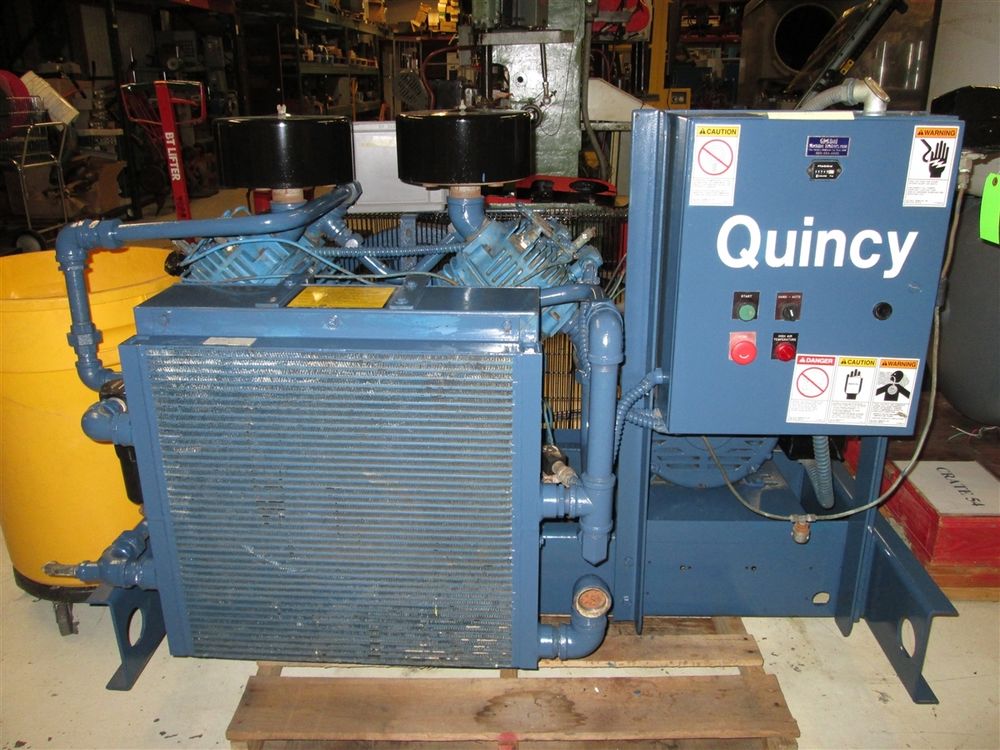 Quincy 30hp Oil Free Oilless Reciprocating Air CompressorRefurbished
