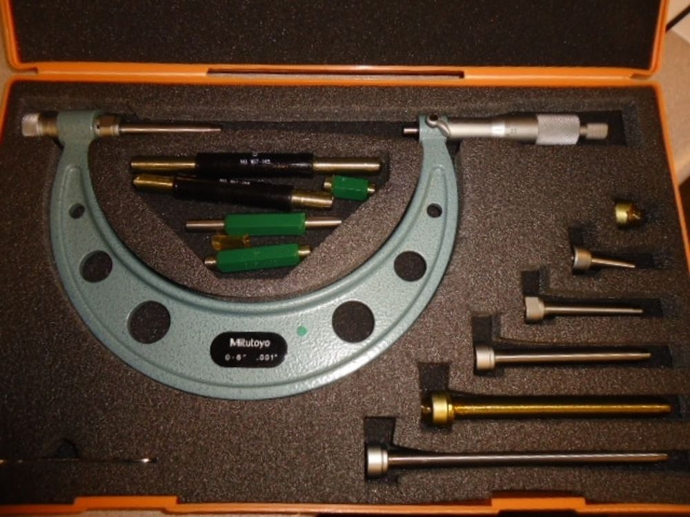 Mitutoyo Model 104137 06" .001 Micrometer Set 2 Units Available Need