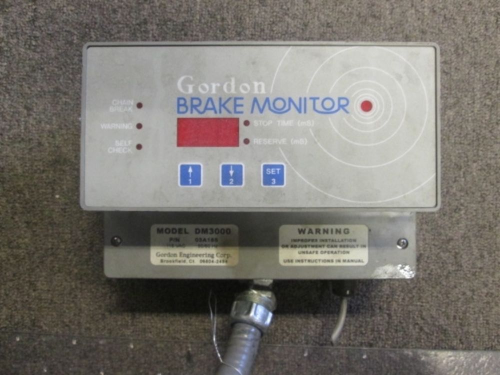 Gordon 115 Volt 1 Ph Press Brake Monitor In Operable Condition