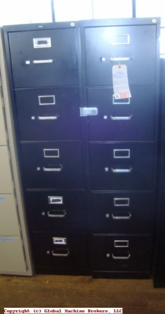Hon Heavy Duty 5 Drawer Vertical File Cabinets