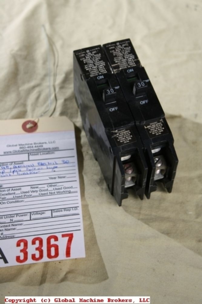 GE General Electric 30 amp curcuit breaker 277 V