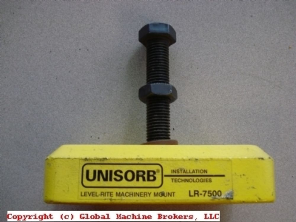 Unisorb leveling pad LR7500 LevelRite Mount 3 Available