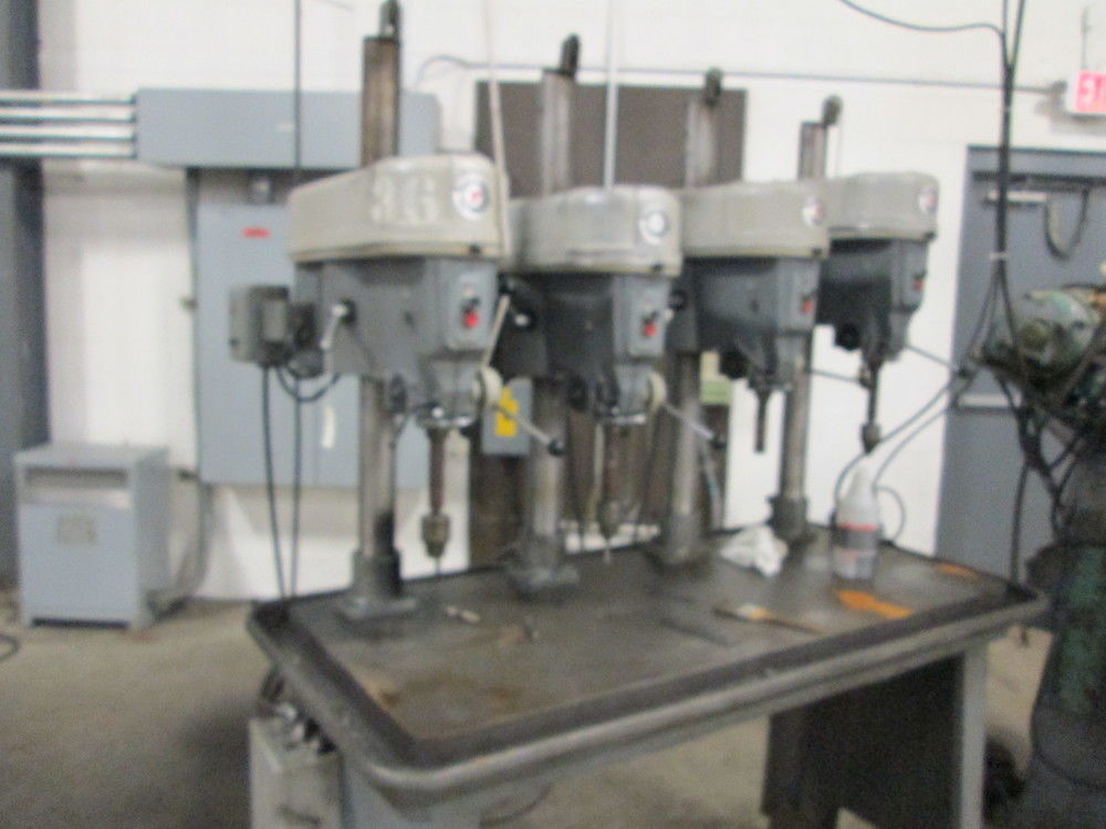 Rockwell 4 Gang Drill Press Set 3/4Hp 5 Speed 6" Quill Stroke 26"x 48
