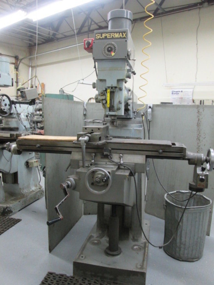 Supermax YCY16VS Mill W/Servo Type 140 Crossfeed 5" Quill 49"x 9