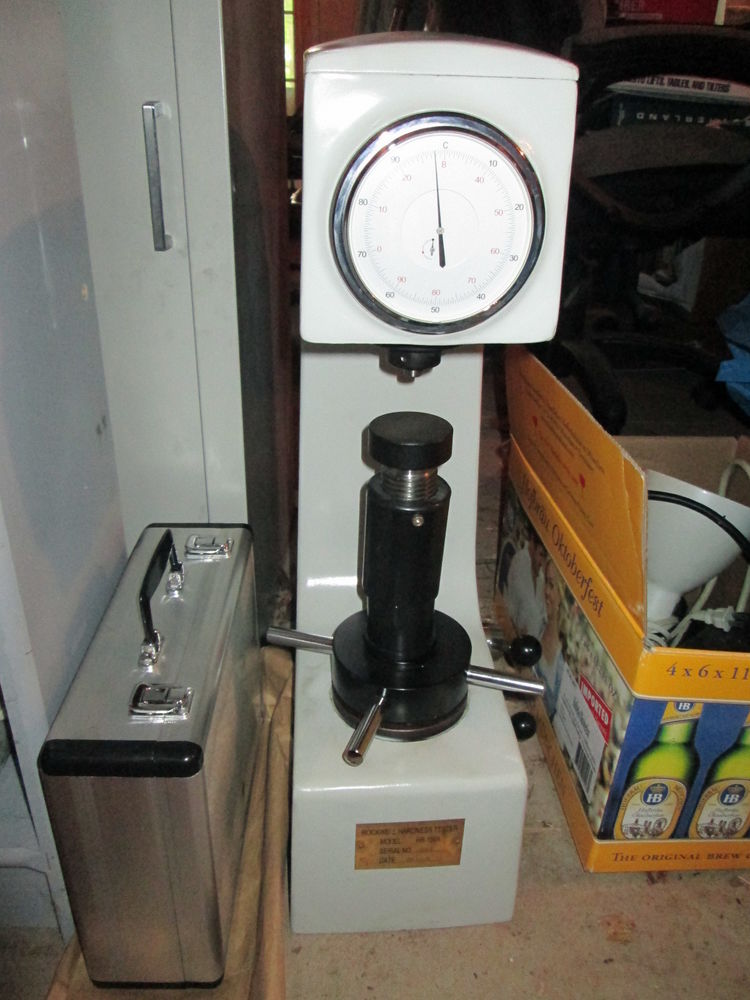 Rockwell Model HR150A Hardness Tester 150 Lbs Max Load 6.7"H Max Test