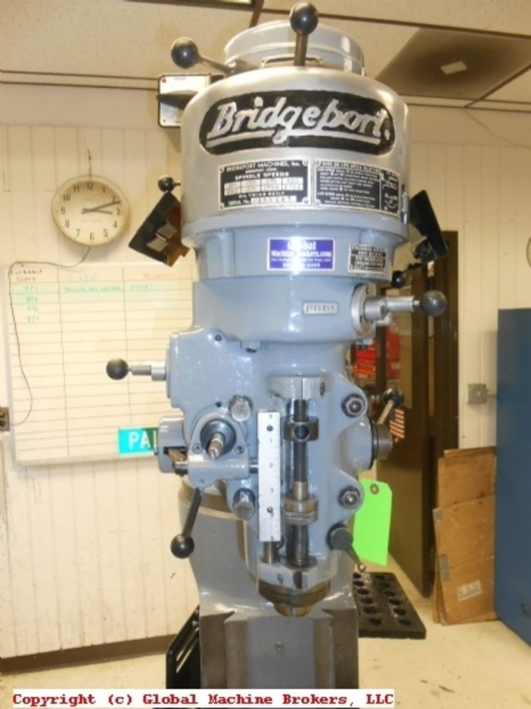 BRIDGEPORT JHEAD 42" TABLE VERTICAL MILLER