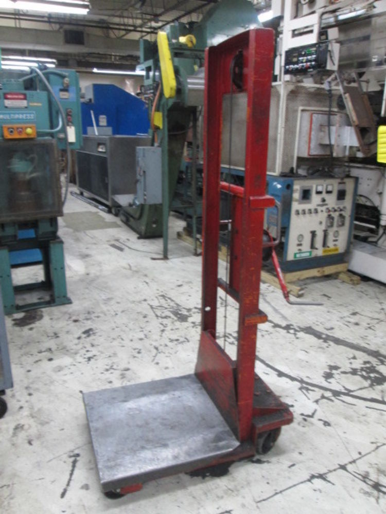 LewisShepard Co CH5 500 Lbs Cap 543/4" Height Manual Crank Lift Die Cart