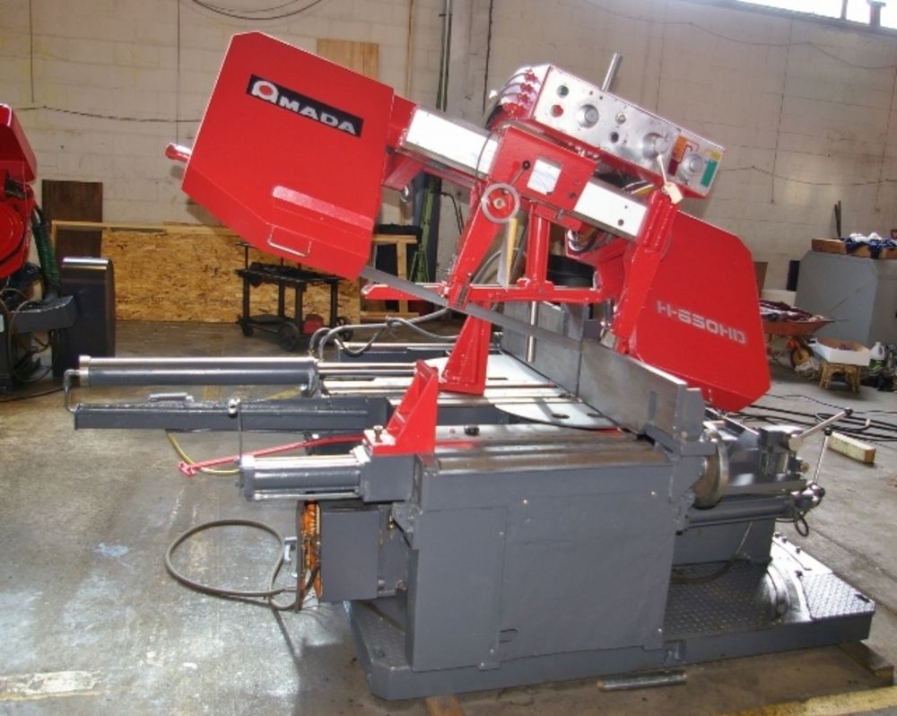 Amada H650HD 25" X 16" Heavy Duty Horizontal Band Saw W/Swivel Base
