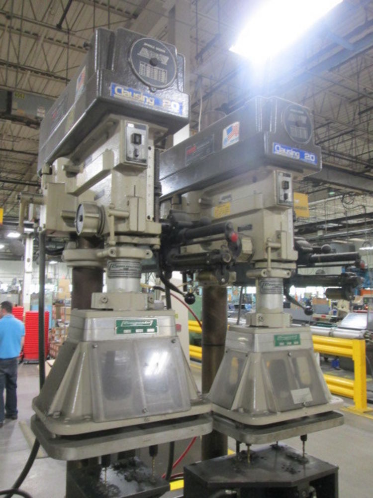 Clausing 20 Model 2234 Drill Press W/RMT Commander Multi Spindle Tapper