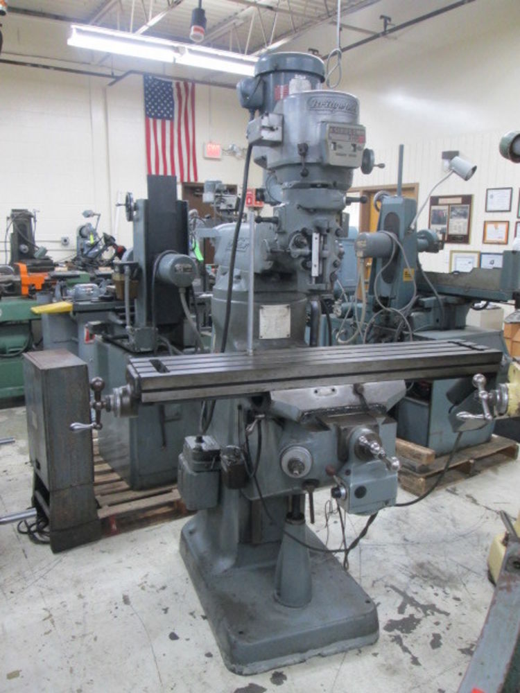 Bridgeport Series I 2Hp 48"Table Variable Speed Milling Machine W/Rotary Table
