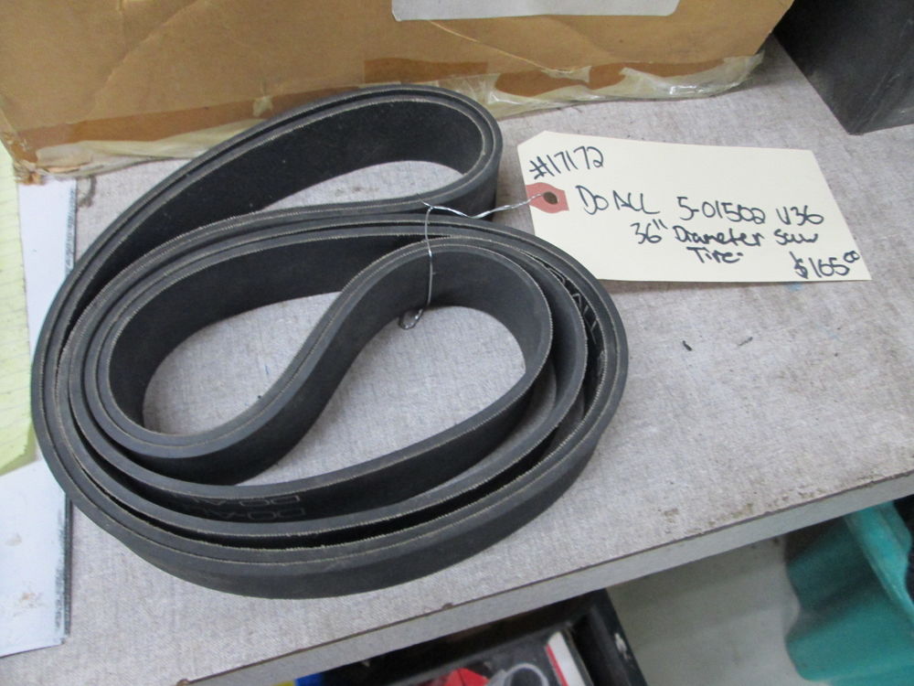 Doall Part 501502 V36 36" Urathane Band Saw Tires 2 Avail Brand New