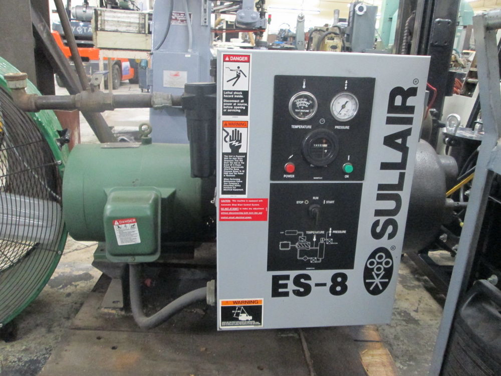 Sullair Model ES8 25 Hp 125135 Psi Rotary Screw Air Compressor New 2011