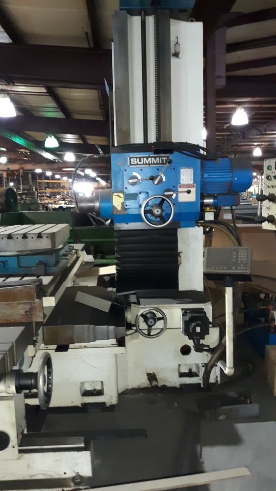 Summit Machine Tool Model HB180 59"X 31.5" 3 Axis Manual Horizontal Mill