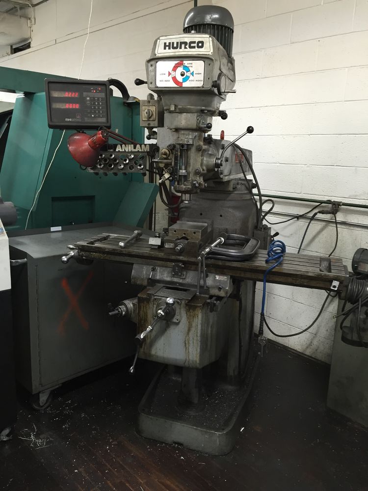 Hurco 48"X 12" Table Manual Operation Milling Machine W/Anilam 2Axis D