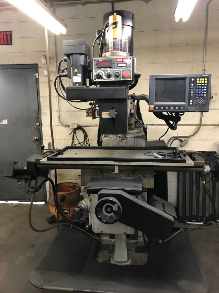 Kent Model KMT4VKFE 3Axis 220V 3Ph CNC Knee Mill W/6K Rpm Spindle New 2011