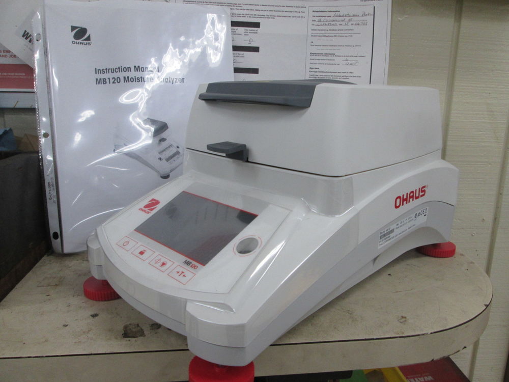 Ohaus MB120 120G Max 120V 1Ph Touch Screen Color LCD Moisture Analyzer