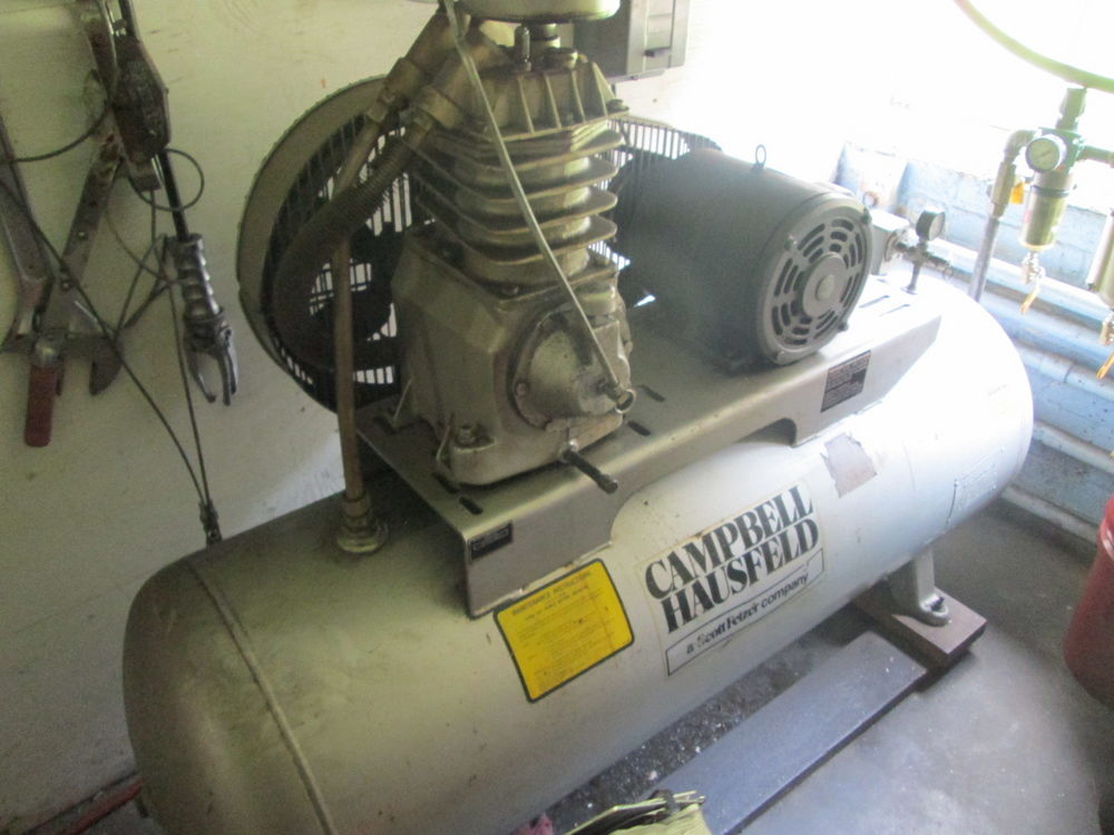 Campbell Hausfeld 5 HP 80 Gallon 130 PSI Air Compressor New 1986 w/Dryer
