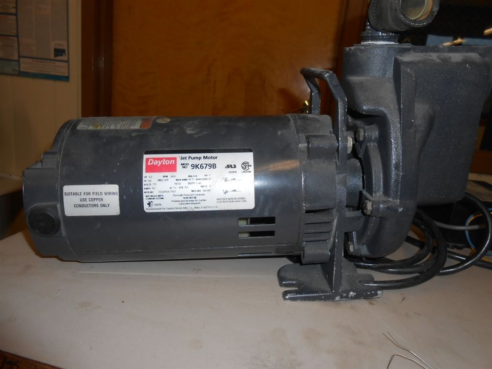 DAYTON JET PUMP MOTOR 1/2HP